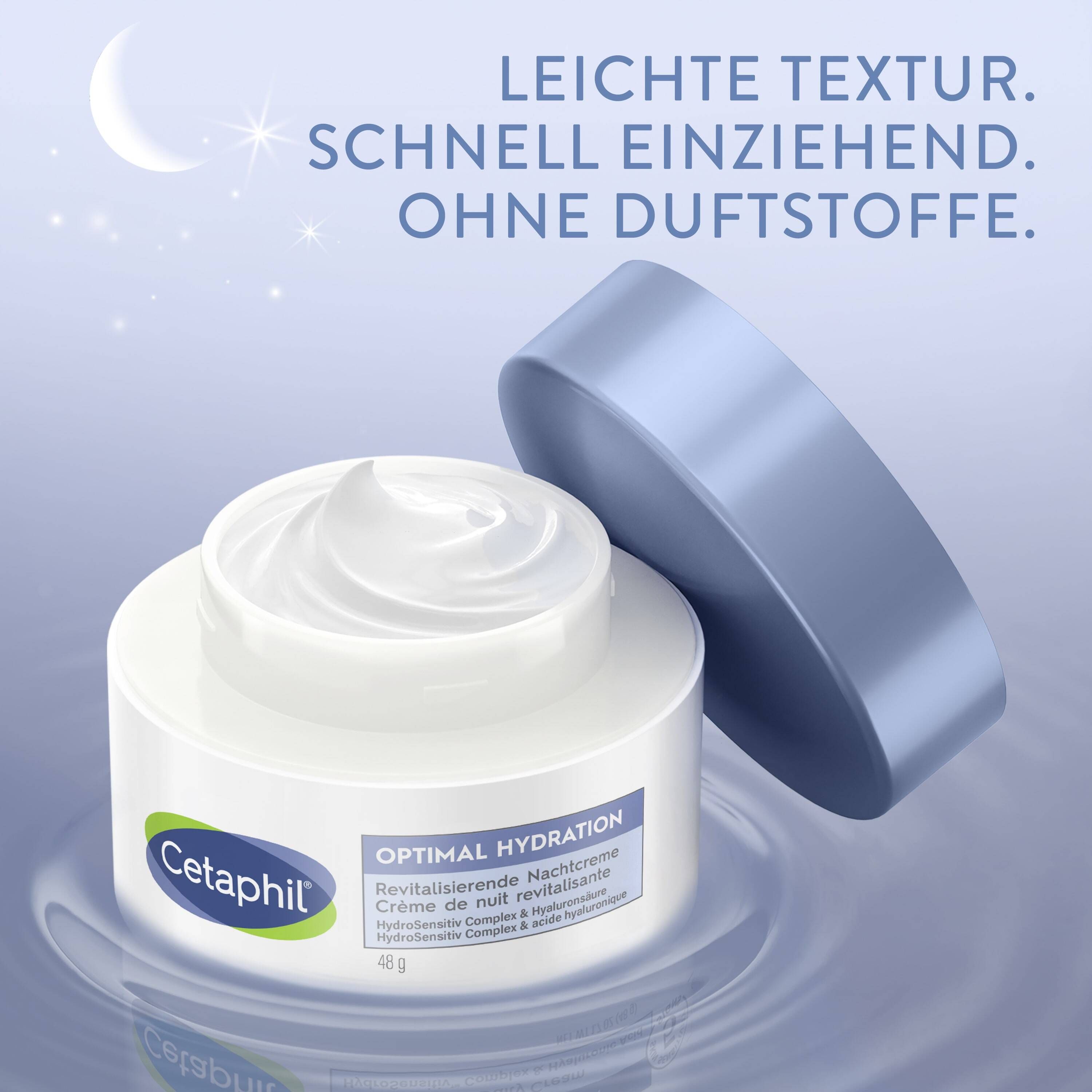 CETAPHIL Optimal Hydration Revitalisierende Nachtcreme, feuchtigkeitsarme, müde Haut