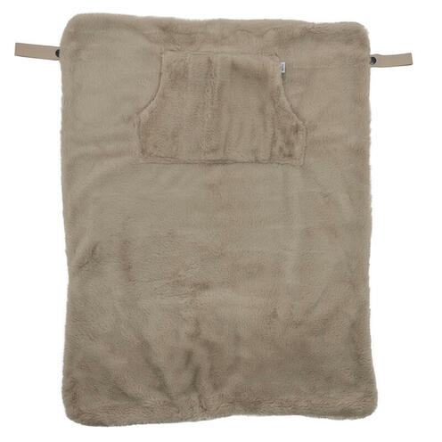 Couverture nomade fausse fourrure angora - Beige - BB&CO