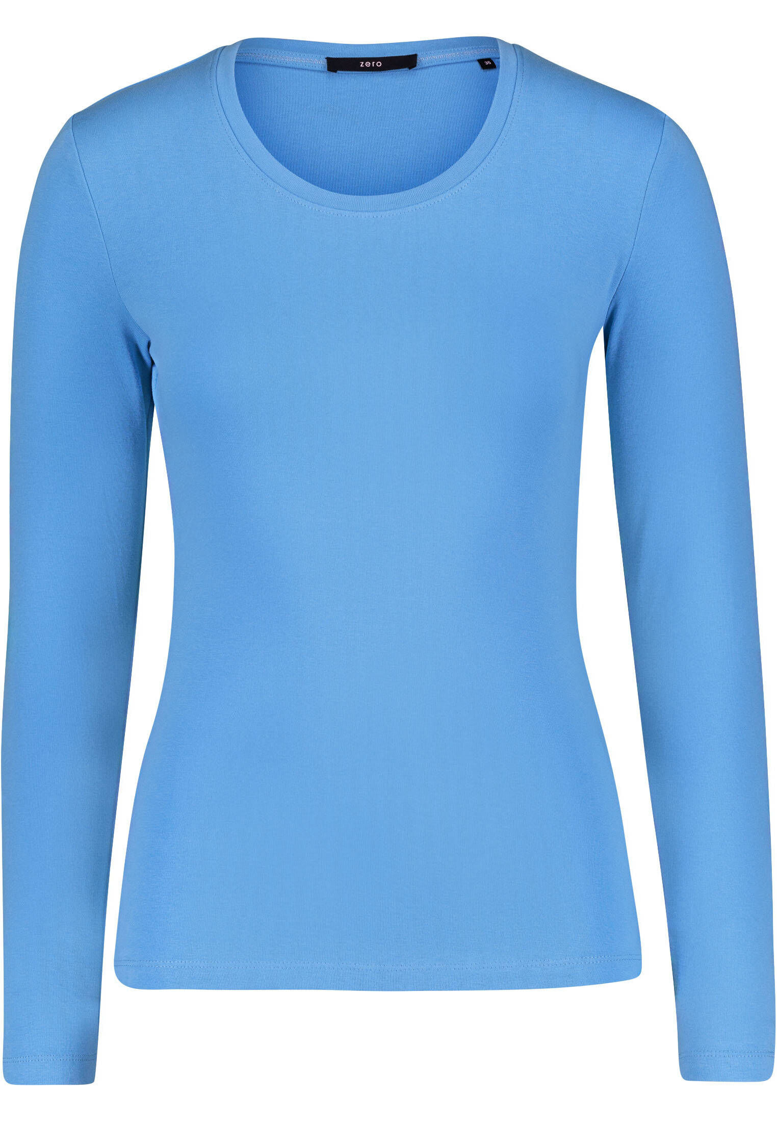 zero| Damen Shirt mit Rundhalsausschnitt