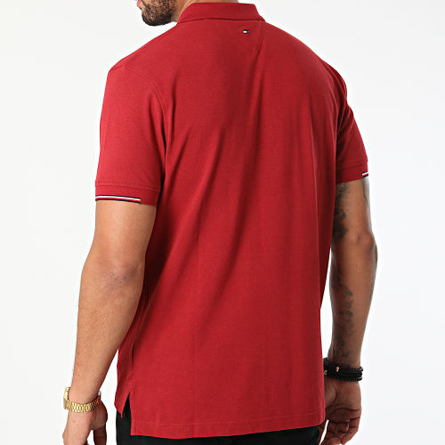 Polo Manches Courtes Subtle RWB Placement 0209 Rouge Bordeaux