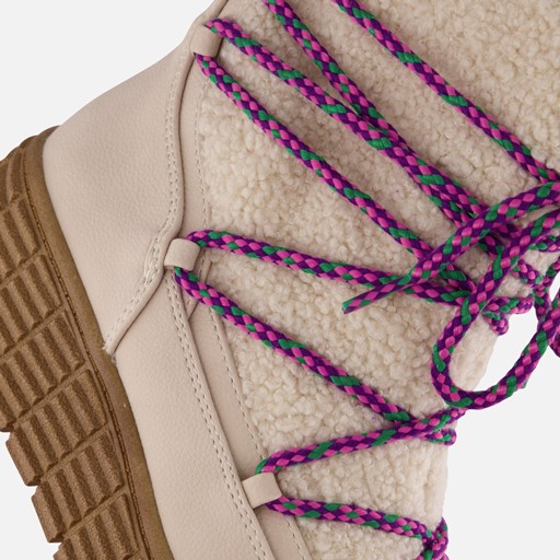 Tamaris Winterboots beige Textiel