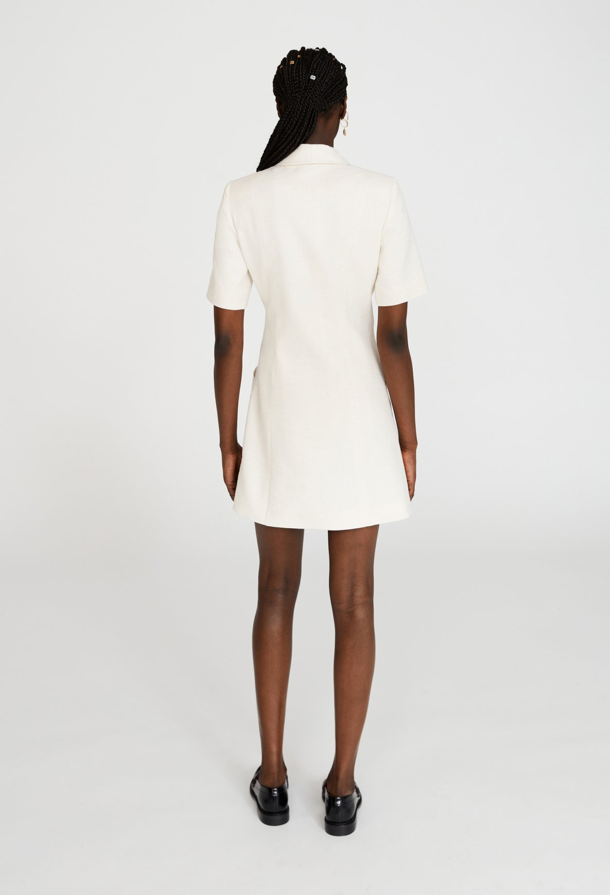 Robe tailleur ecrue
