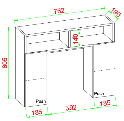 WC-Hängeschrank TINOLI