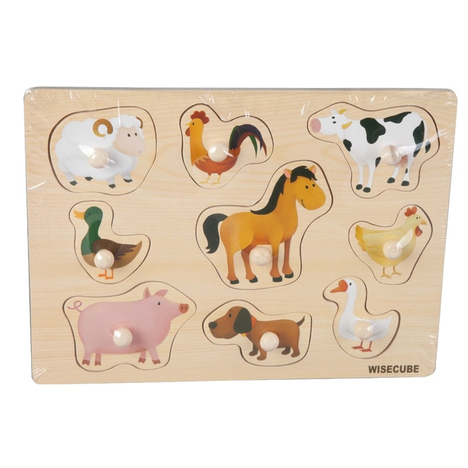 Besttoy - Holz-Puzzle - Bauernhoftiere - 9 Teile