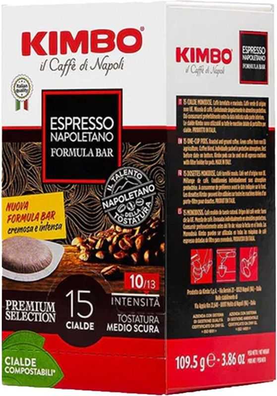 Kimbo - Espresso Napoletano - Koffiebonen - 15 E.S.E. pods