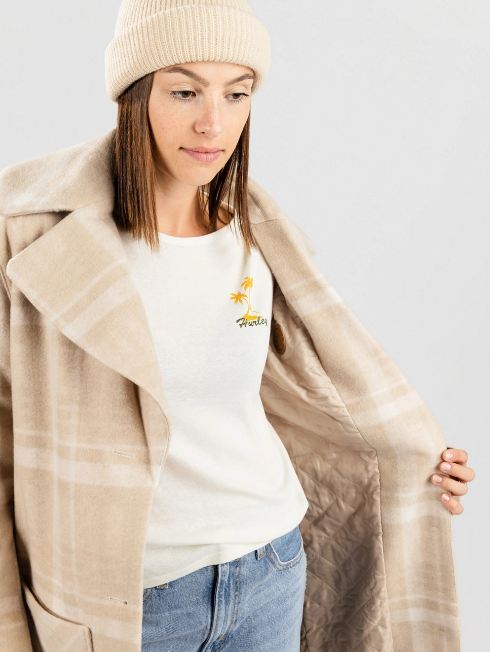 Kazane Kristine Jacket incense/white asparagus