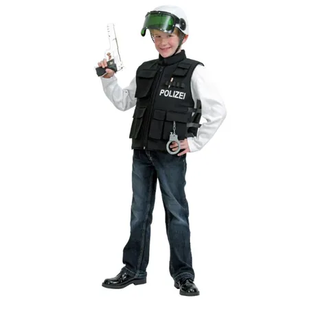 Festartikel Müller Polizeiweste schwarz, Größe 152