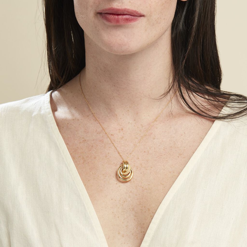Collier Or Jaune Passiflora