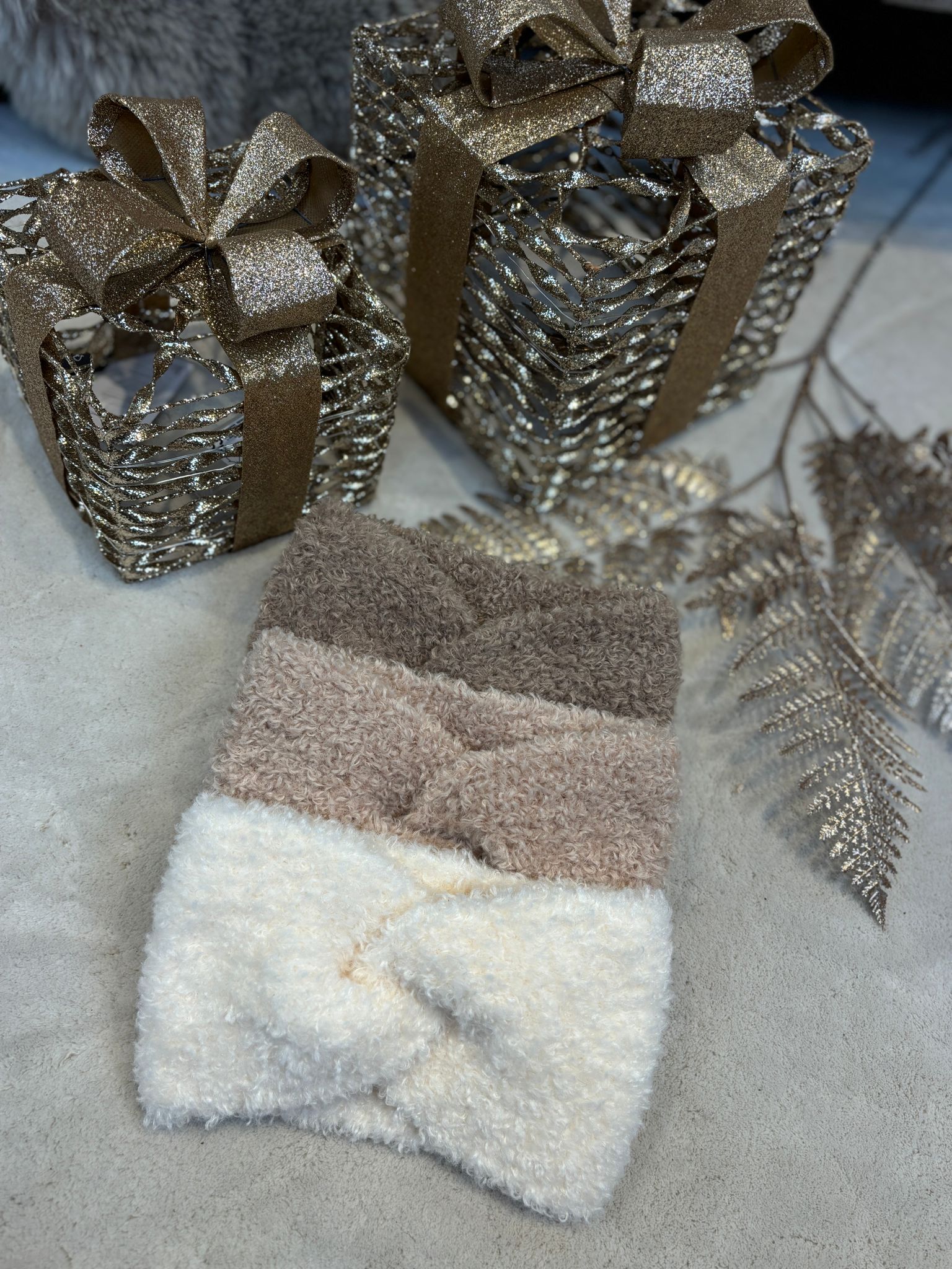 Teddy Hoofdband - Beige