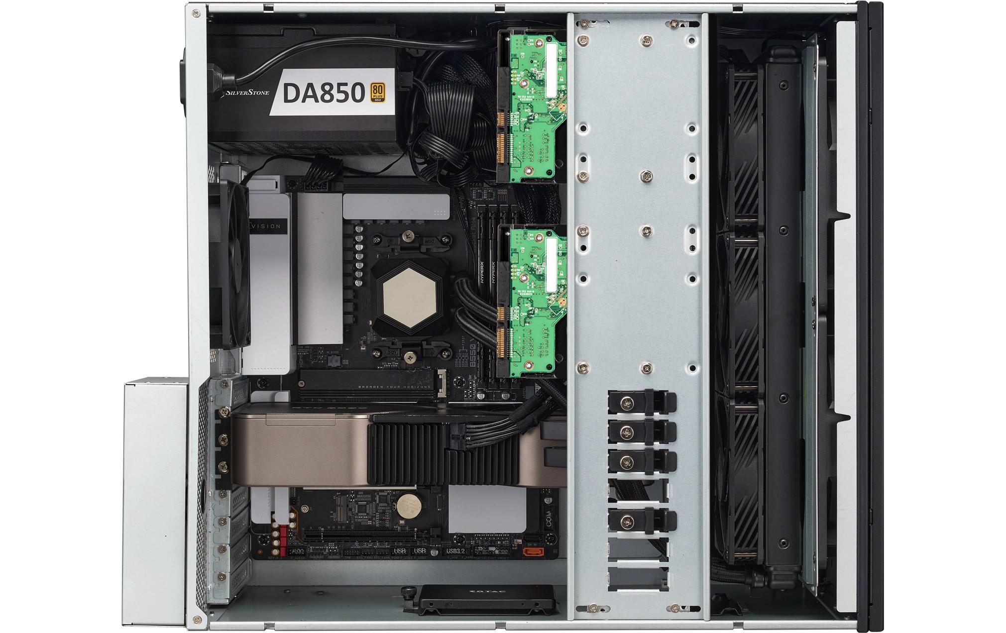 Gehäuse RM51<br>Rackmount-Servergehäuse mit zwei 180-mm-Lüftern und verbesserter Flüssigkühlkompatibilität