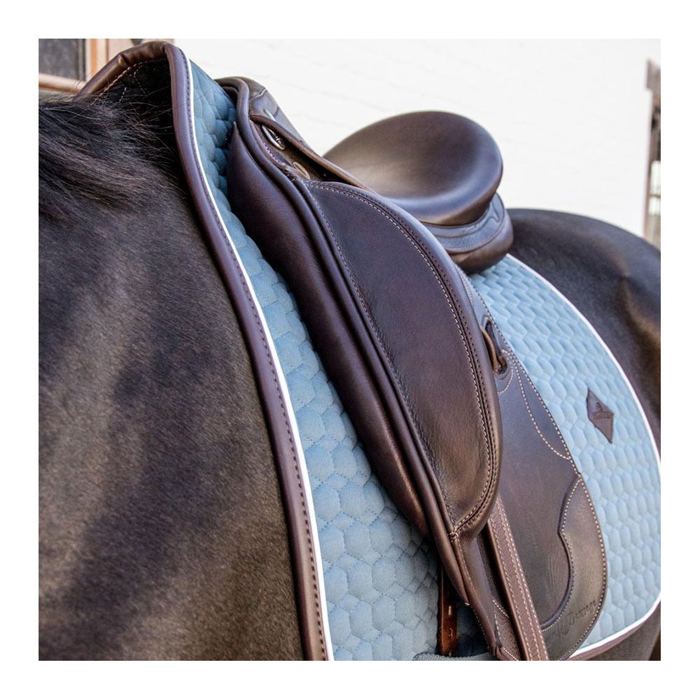 Kentucky CLASSIC LEATHER - Tapis dressage dusty blue