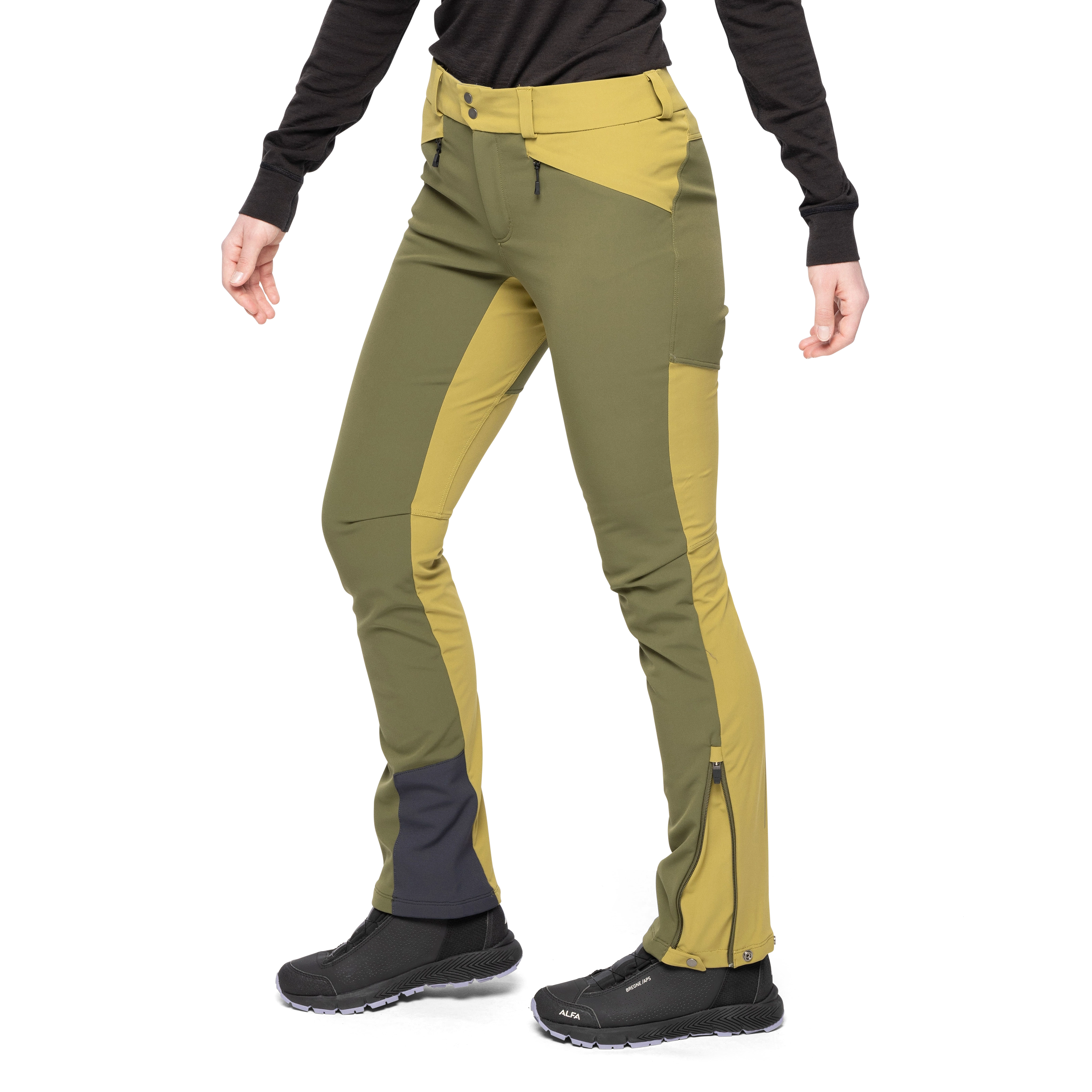 Istjern Warm Flex W Pant Dark Olive Green / Olive Green