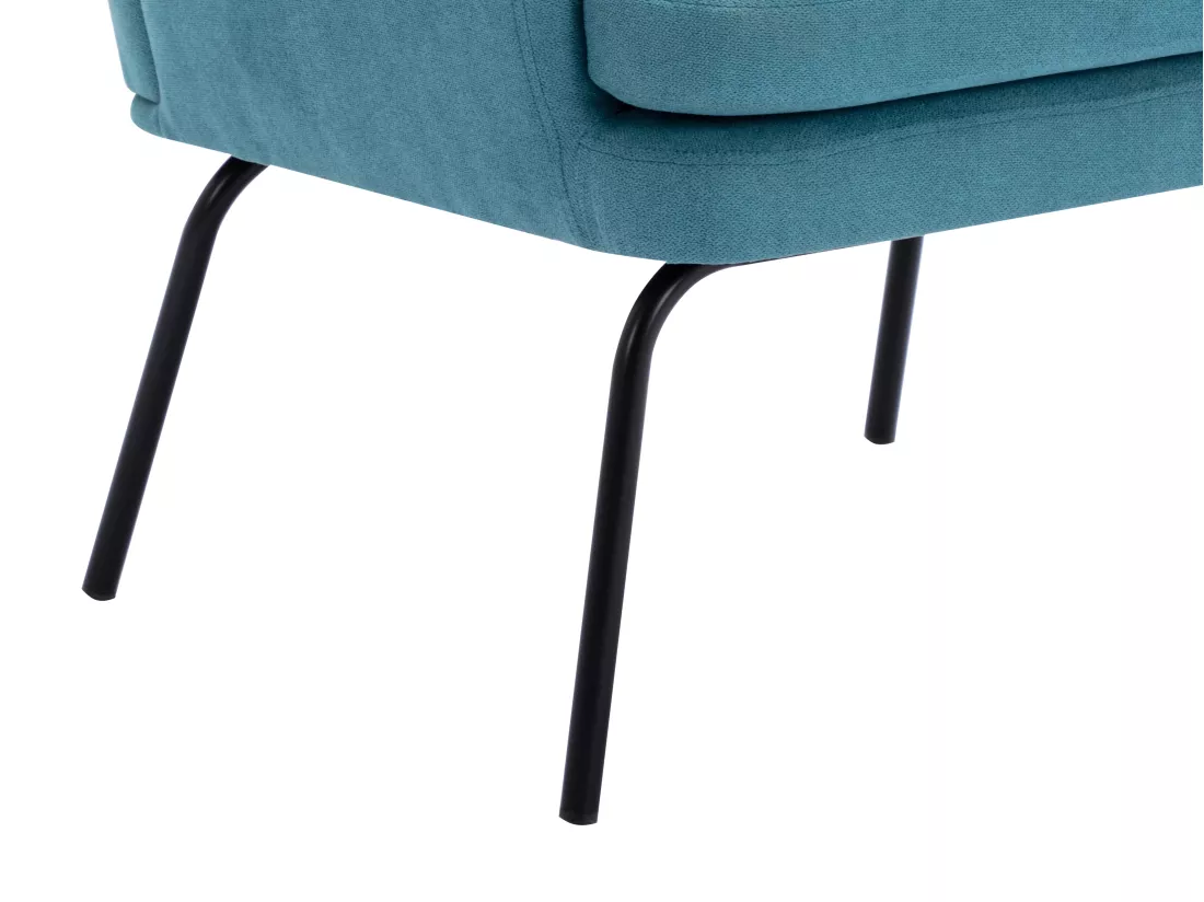 Fauteuil en tissu bleu PALMARELO