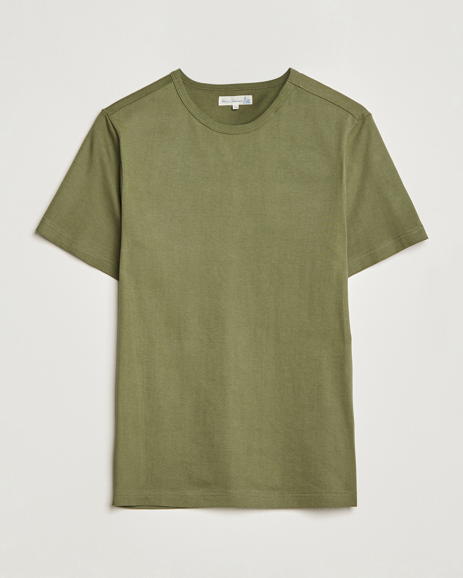 Merz b. Schwanen 1950s Classic Loopwheeled T-shirt Army