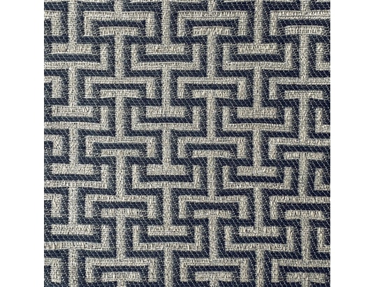 ITYHOME - Lit coffre rosal 160x200 tissu labirinto 9 bleu