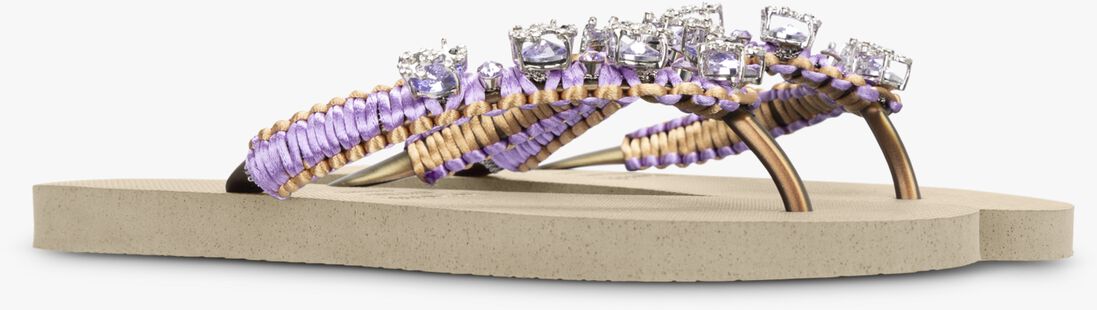 UZURII beige uzurii teenslippers marcrame poodle doodle