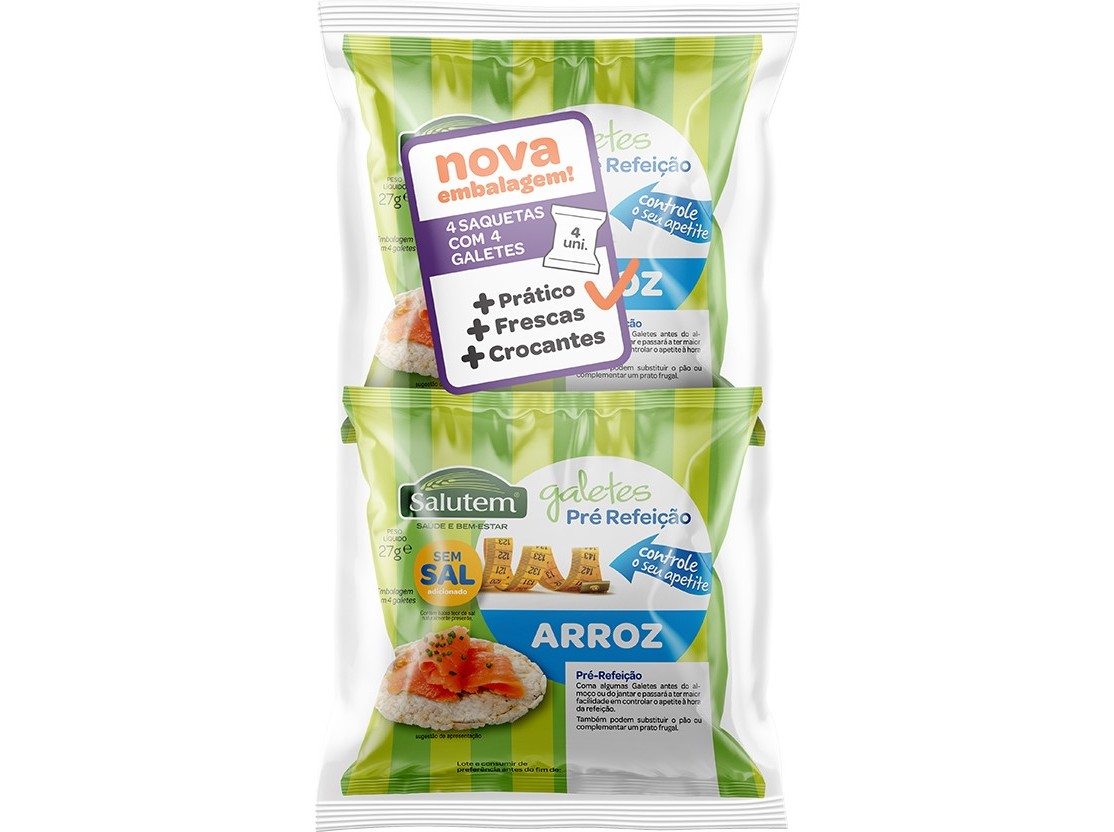 TORTITAS SALUTEM ARROZ SEM SAL UNIDOSE 4X4