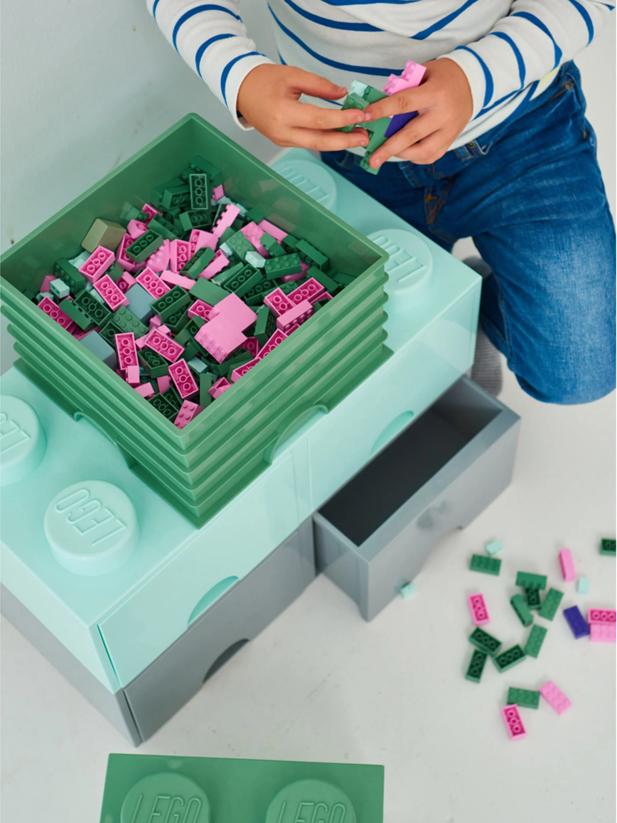LEGO® opbergdoos Brick met 4 noppen