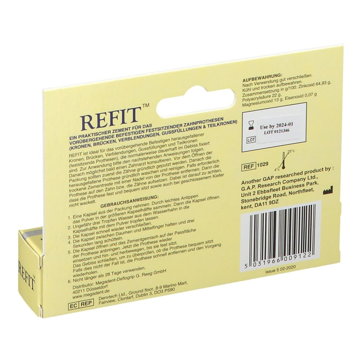 Dr. Denti Refit Zahnzement für Kronen und Brücken