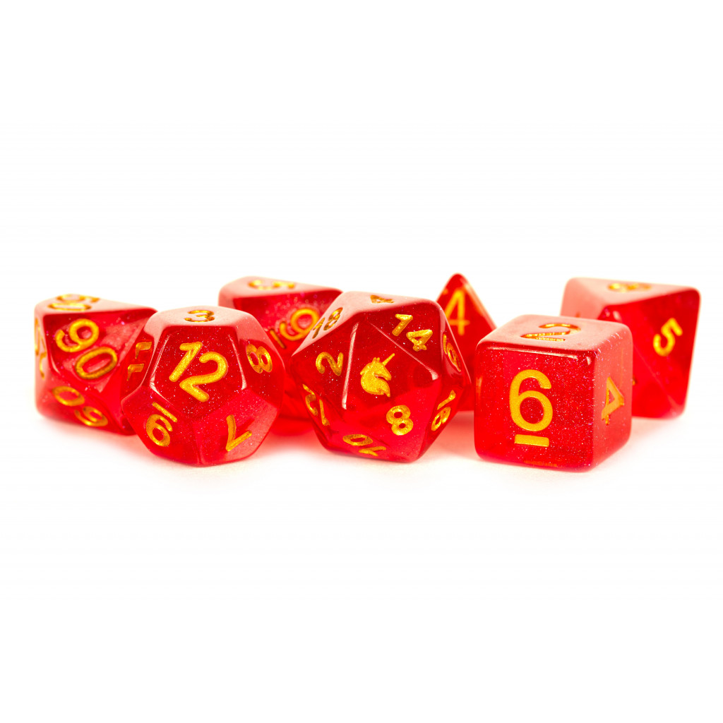 Set de 7 Dés JDR - Licorne