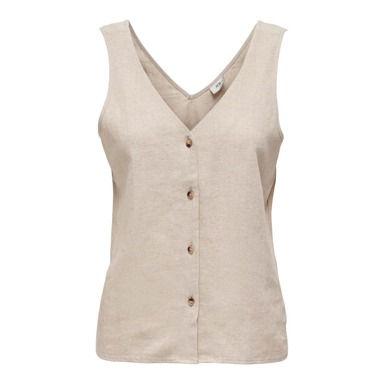 Jacqueline De Yong  Say Linen V-Neck Top