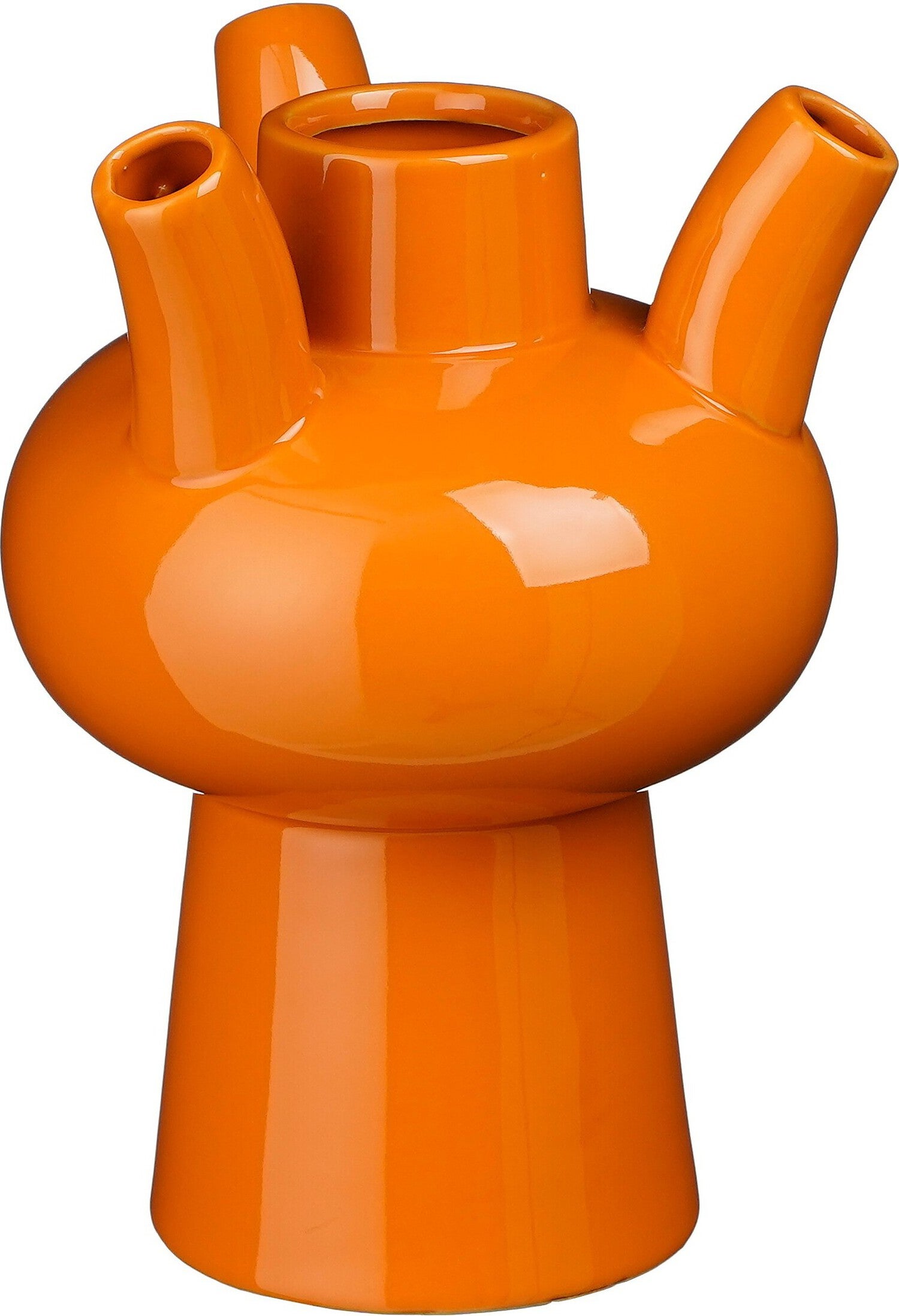 Mica Decorations tulpenvaas Marlijn oranje D 19,5 H 27,5 cm