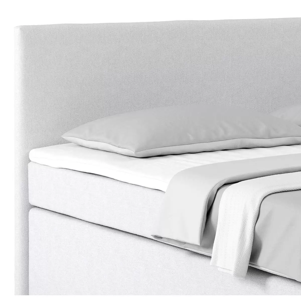 Boxspringbett Nero 180 x 200 grau,weiss