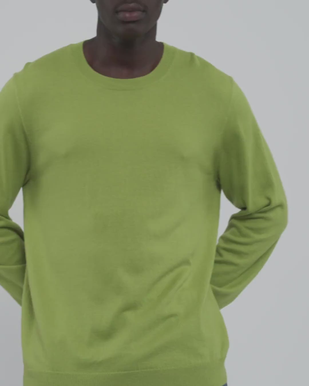 COTTON<br>Soft Knit Crewneck Sweater