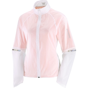Salomon Sense Flow Windbreaker White / Peach Amber Damen