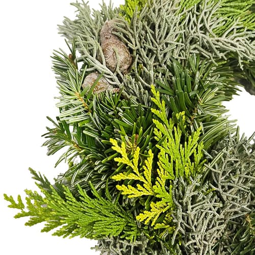 bluums. Adventskranz Nordmann-Koniferen Mix, ungeschmückt, ca. 25cm