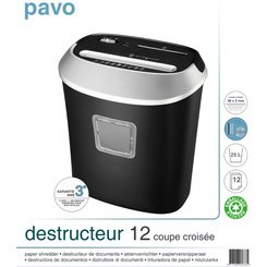Destructeur de documents Crosscut 12, particules, noir