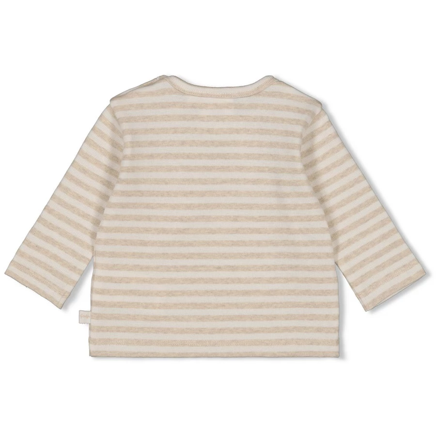 Feetje Langarmshirt Eat Your Veggies Taupe melange