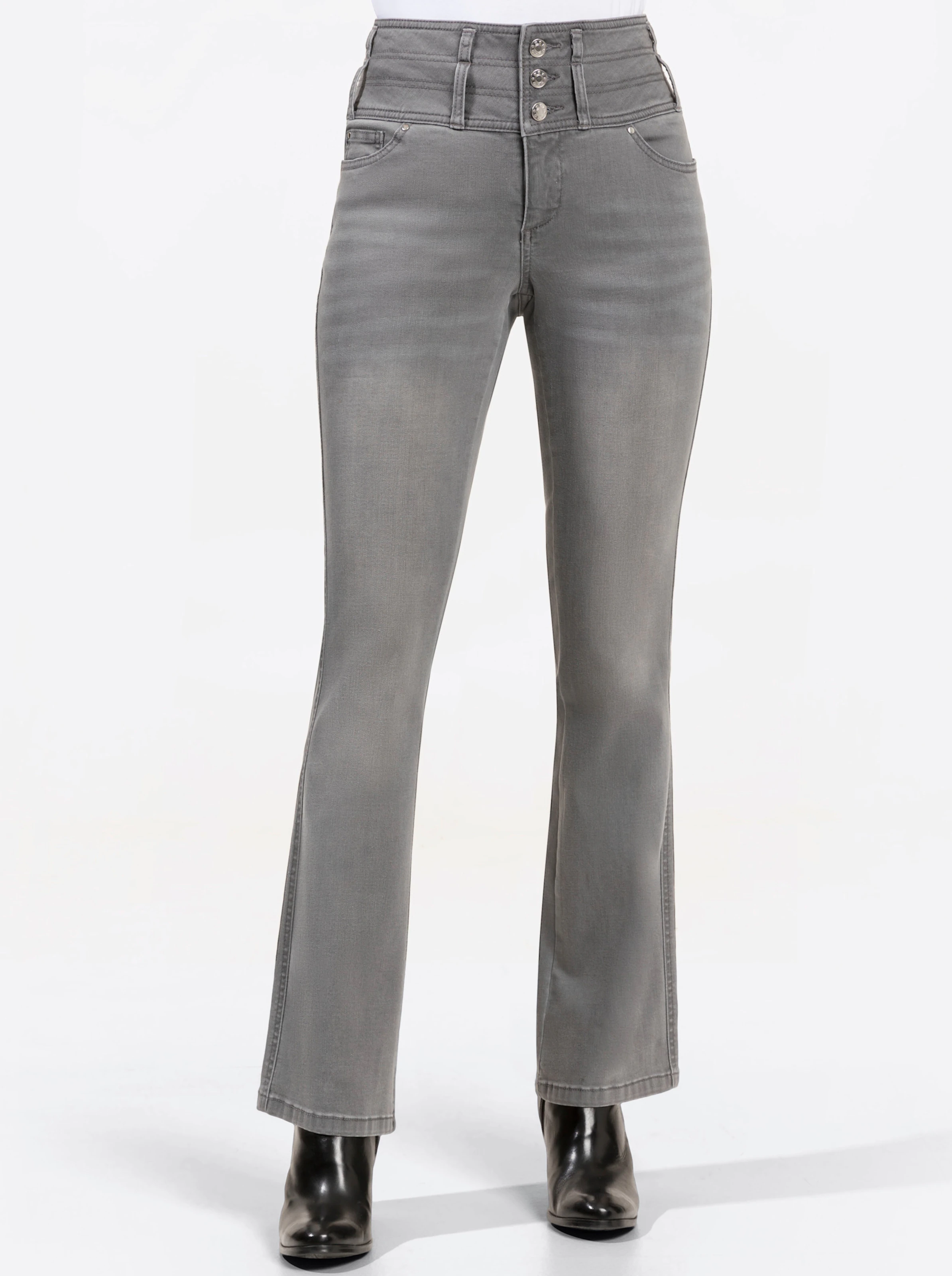 5-Pocket-Jeans in light grey-denim