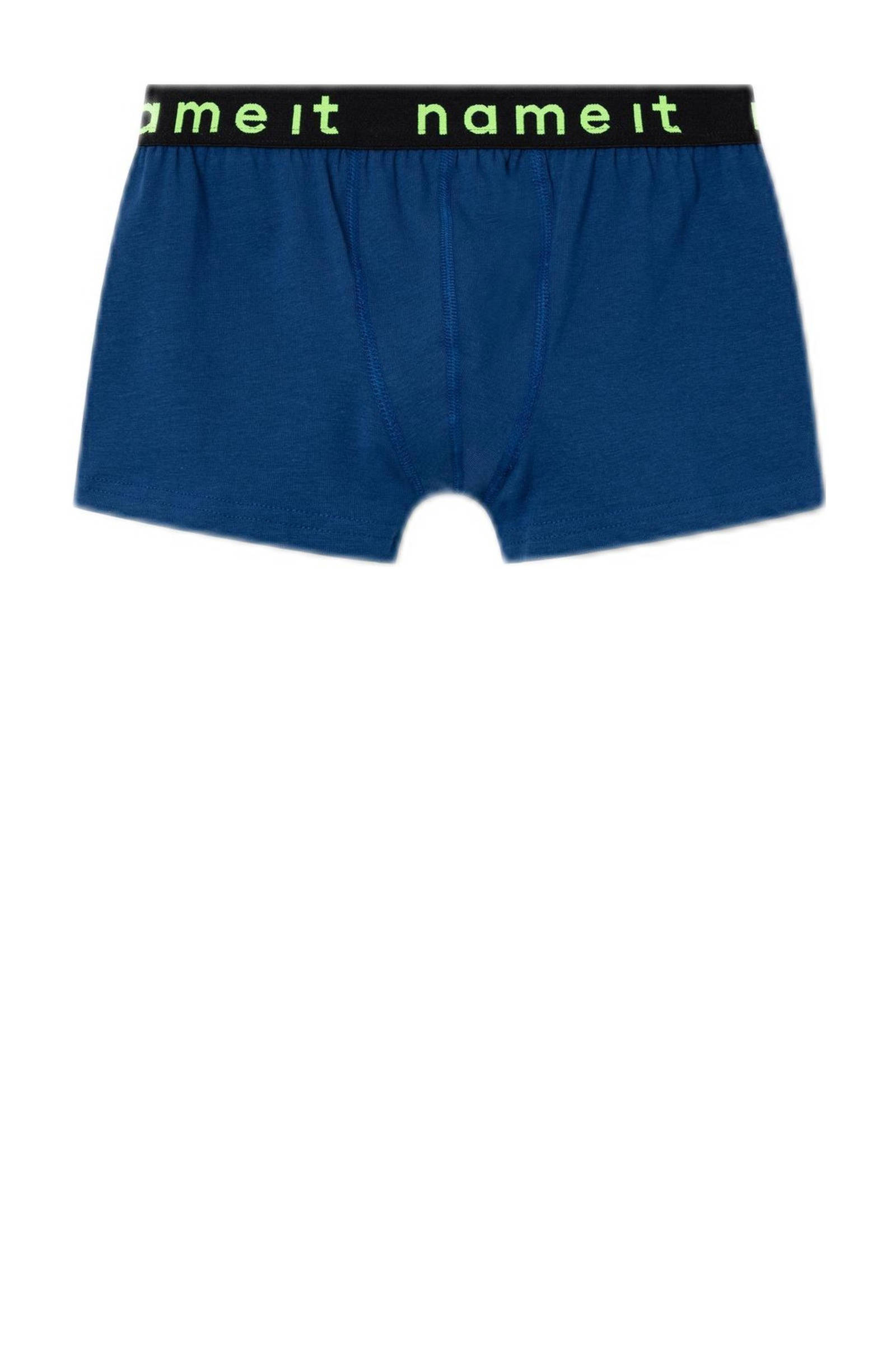 NAME IT boxershort NKMBOXER - set van 2 d.blauw/aqua