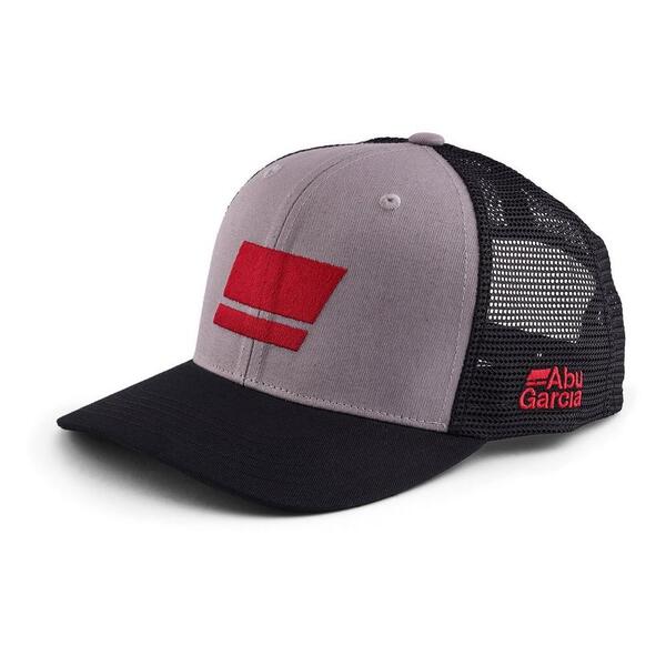 Casquette Abu Garcia Abu Flag Trucker Grey Red Black