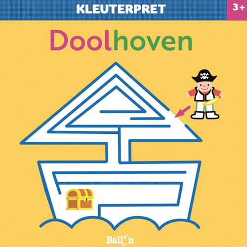 Uitgeverij ballon puzzelboek kleuterpret - doolhoven