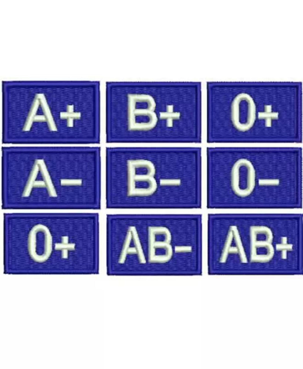 Patch<br>Blodtype Patch - Marineblå - O-