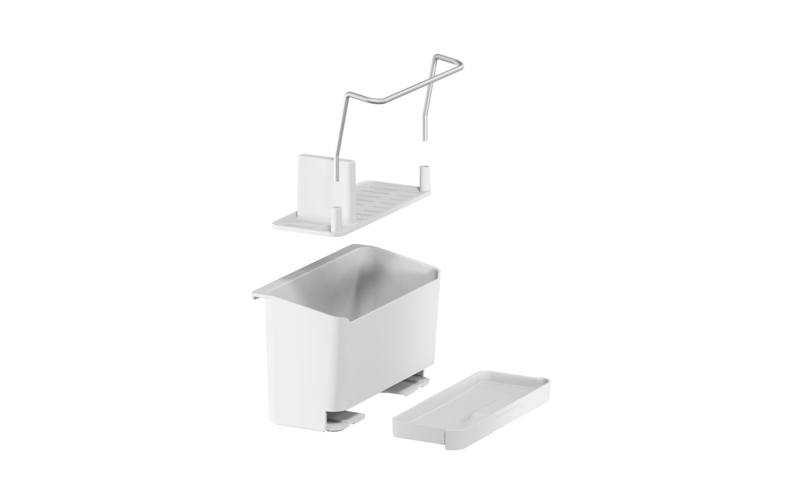 Spülbecken Organizer Set WeissSelbstklebender Spülen-Organizer
