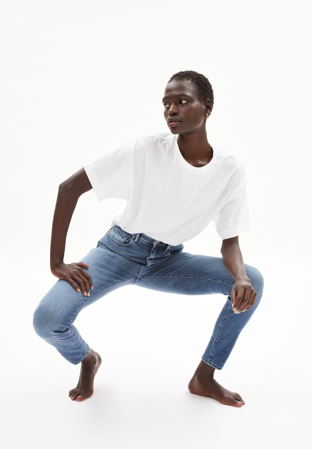 Armedangels Damen-Jeans Ingaa Stone Wash