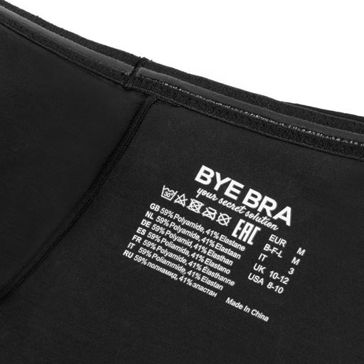 Bye Bra Sculpting Mid Waist Brief, Black, XL