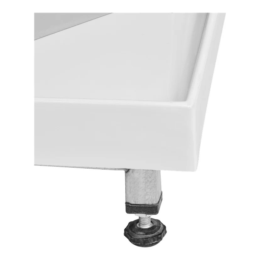 Svart/hvit dusjkabinett med takdusj 90x90x225 cm