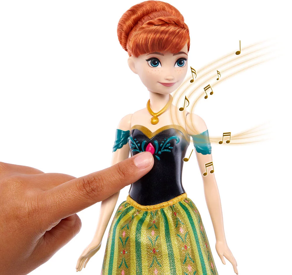 DISNEY FROZEN - LA REINE DES NEIGES - ANNA POUPEE CHANTANTE