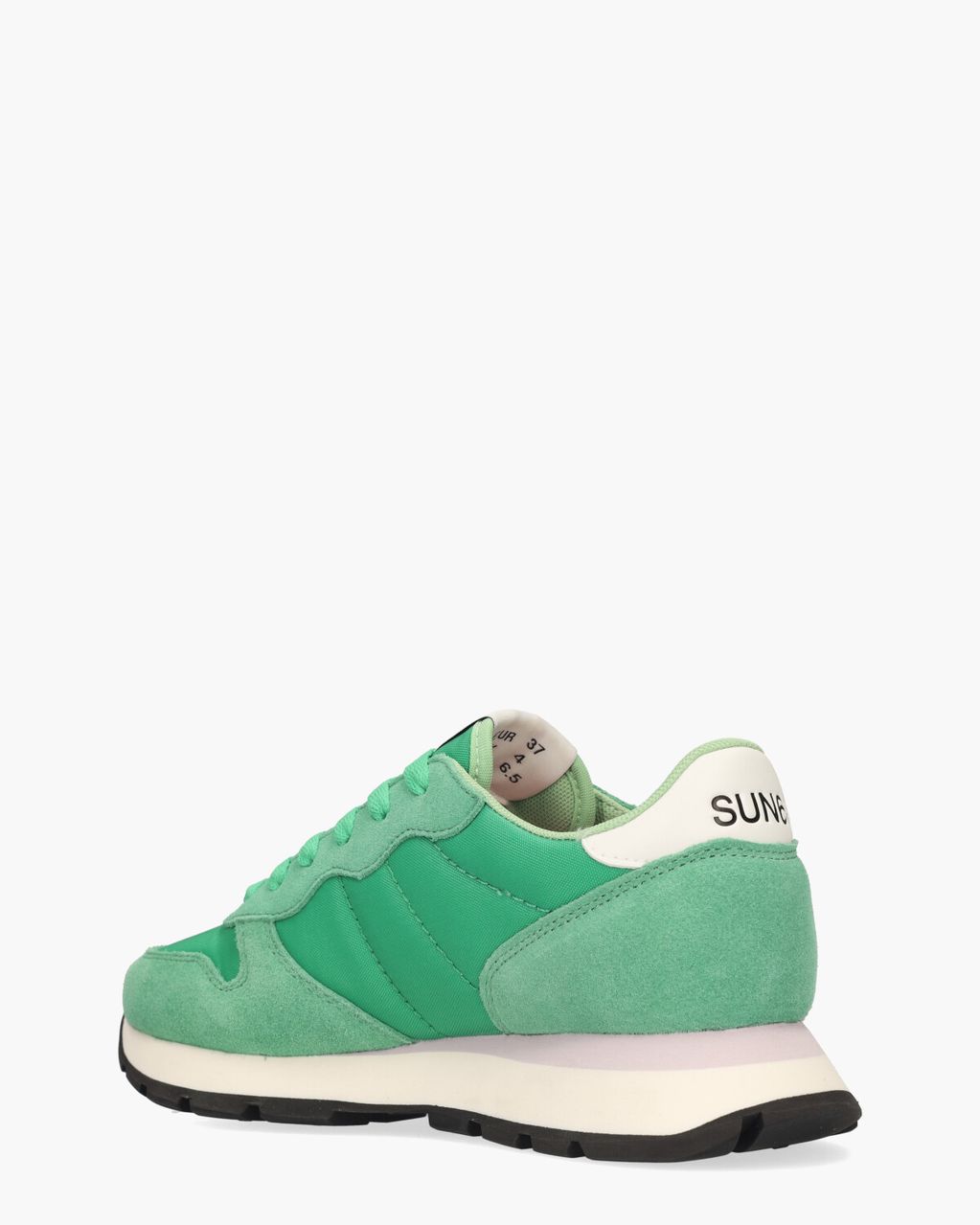 SUN68 Ally Solid Nylon Groen Damessneakers