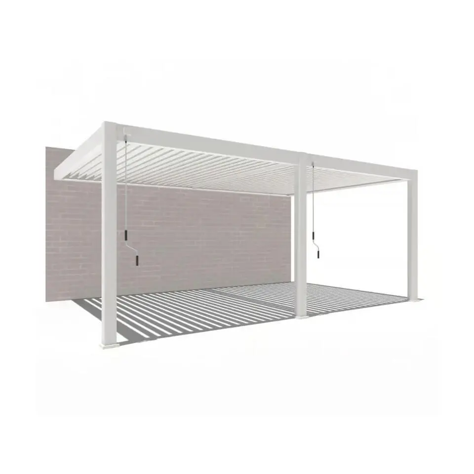 Orion Deluxe overkapping muur 400 x 600 cm wit