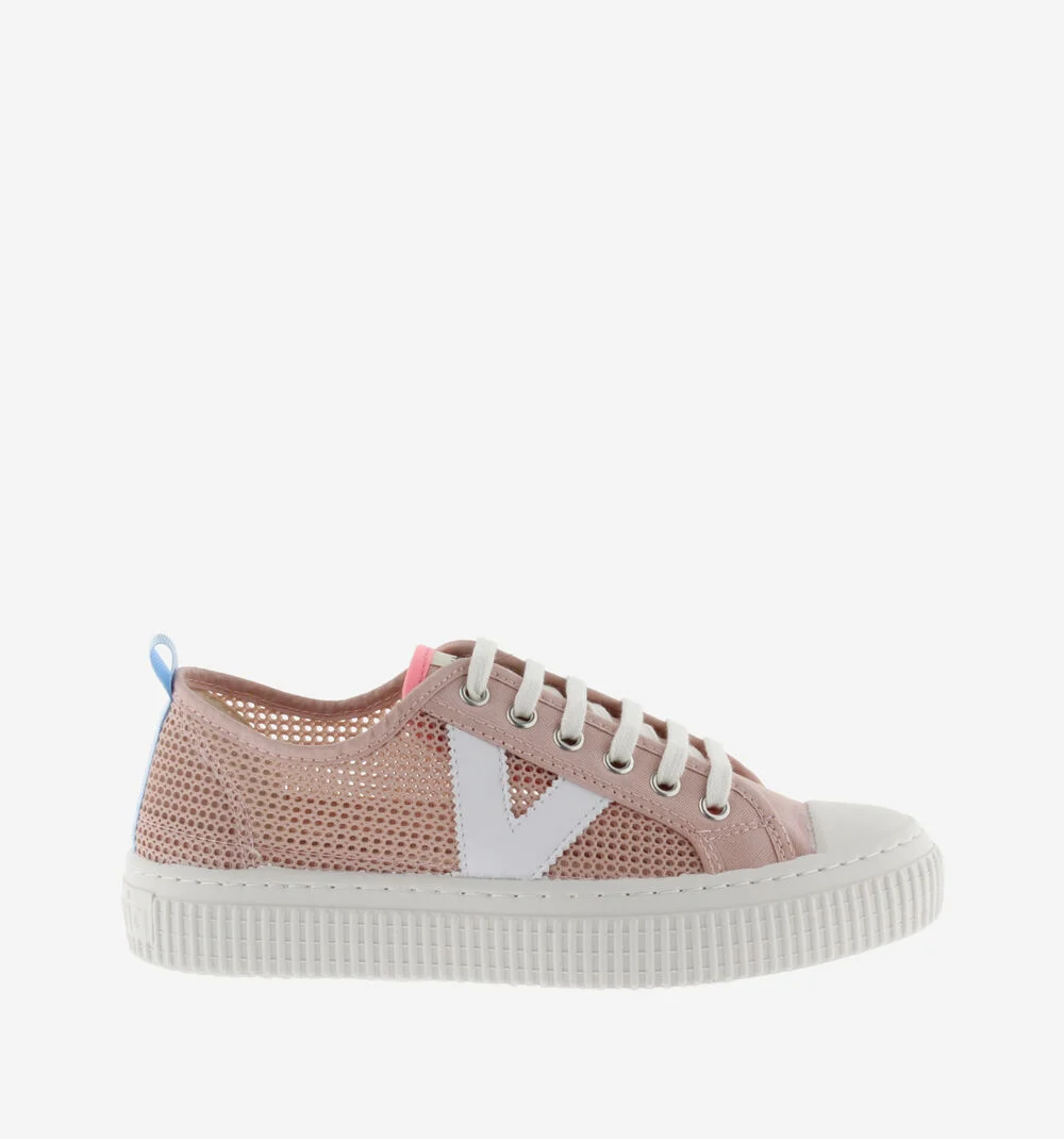 1915 RE-EDITION BASKET MESH Baskets en toile et mesh pour femme ROSA