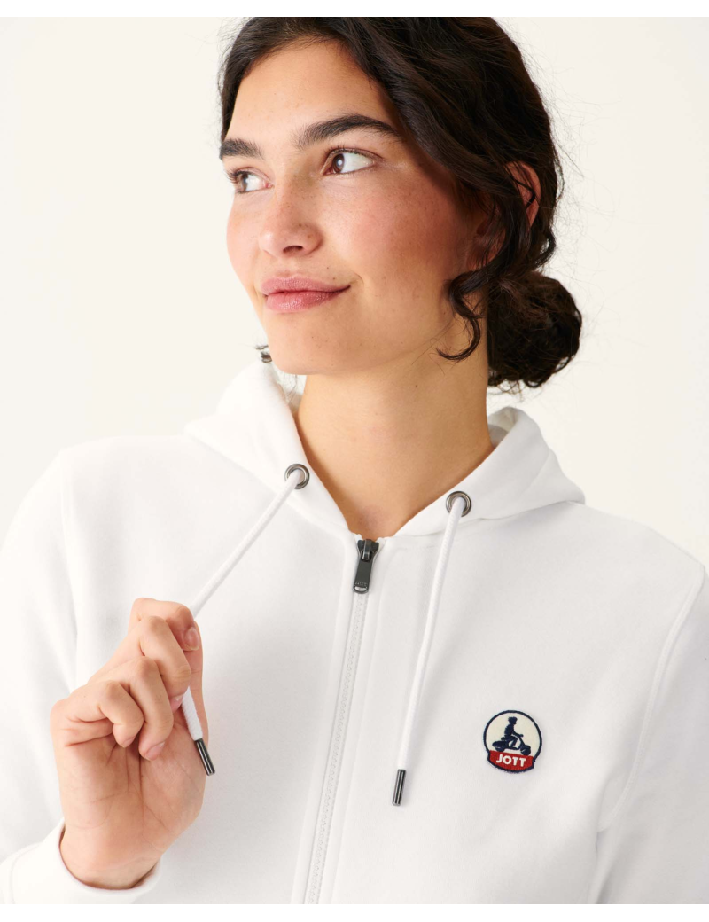 JOTT ZIPPER FEMME CAPUCHE OAXACA BLANC