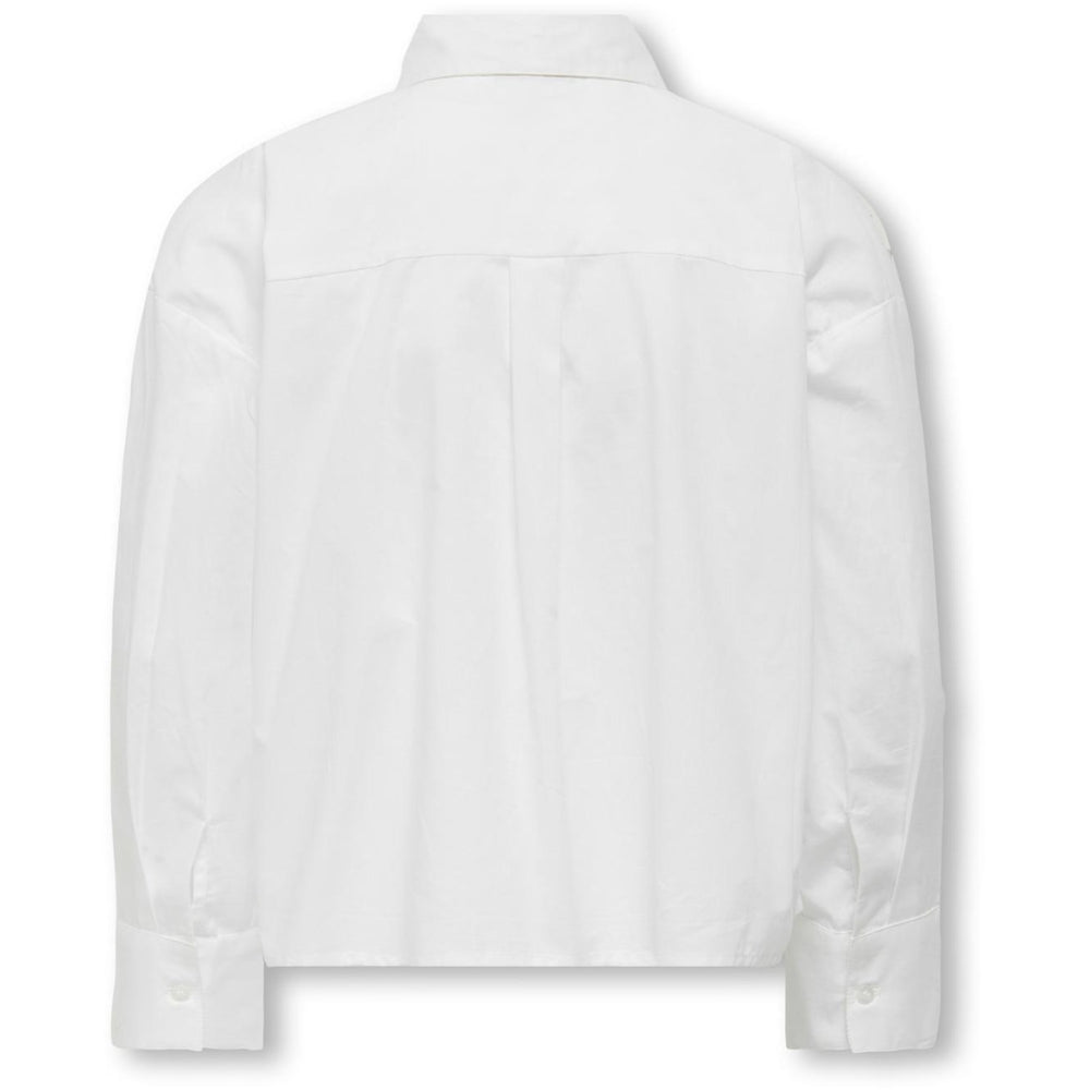 Køb kids ONLY Bright White Rhinestones Koglina Stone Oversize L/S Skjorte Wvn