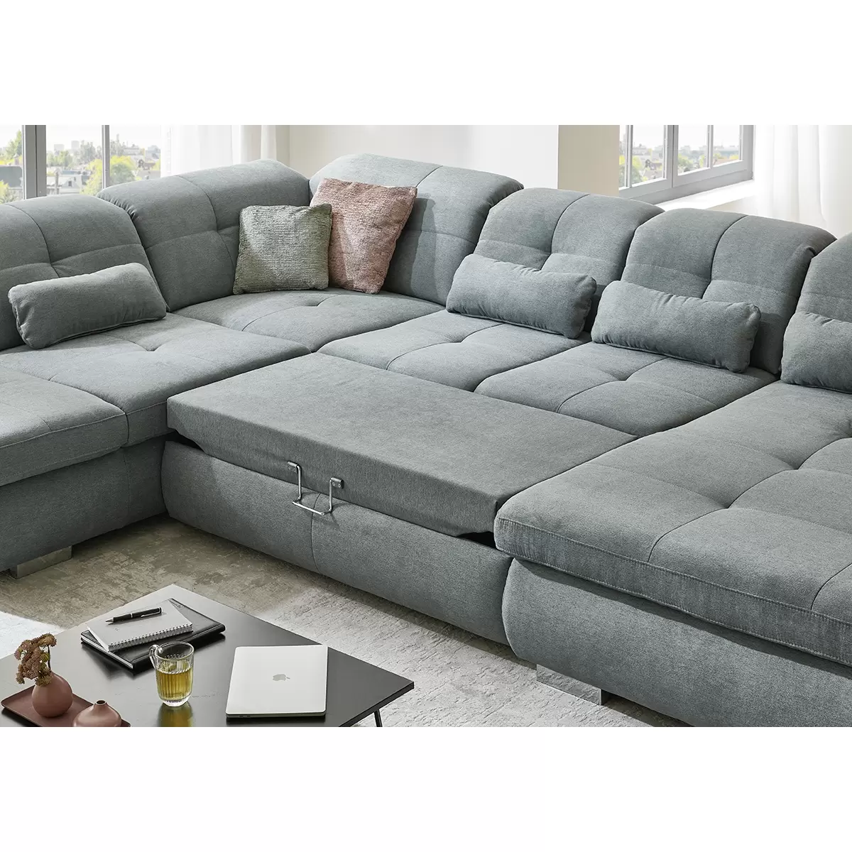 Wohnlandschaft Arbaz Grau