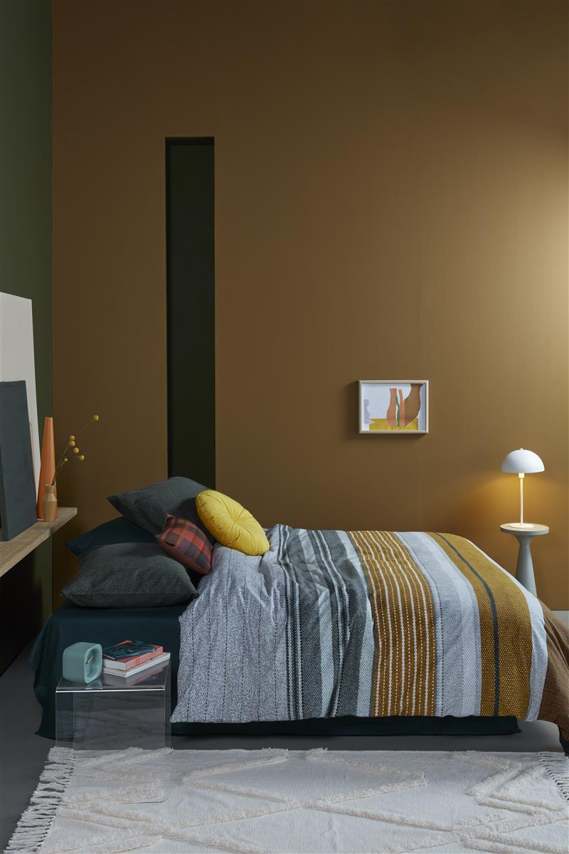 Bettwäsche ARVIN Biber 135x200 cm, mit 1 Kissen