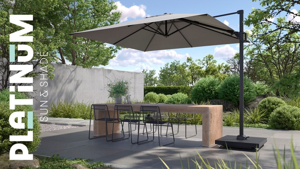 Platinum Outdoorable parasolvoet Ceramica antraciet 90 kg 81 x 81 x 15 cm